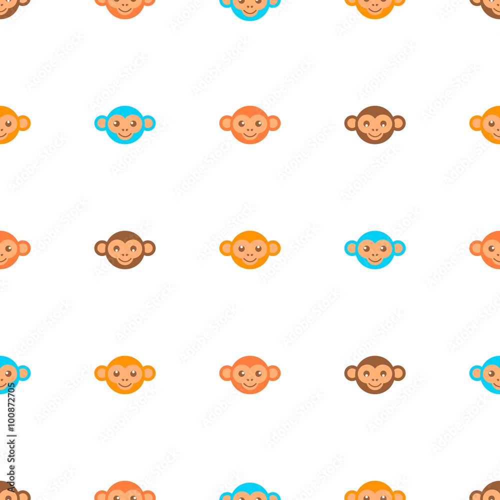 monkey seamless pattern