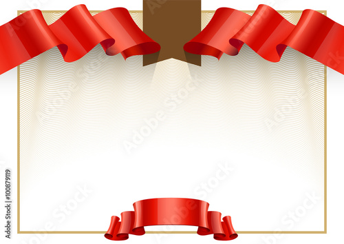 Modern Certificate. Template diplomas, currency. Vector