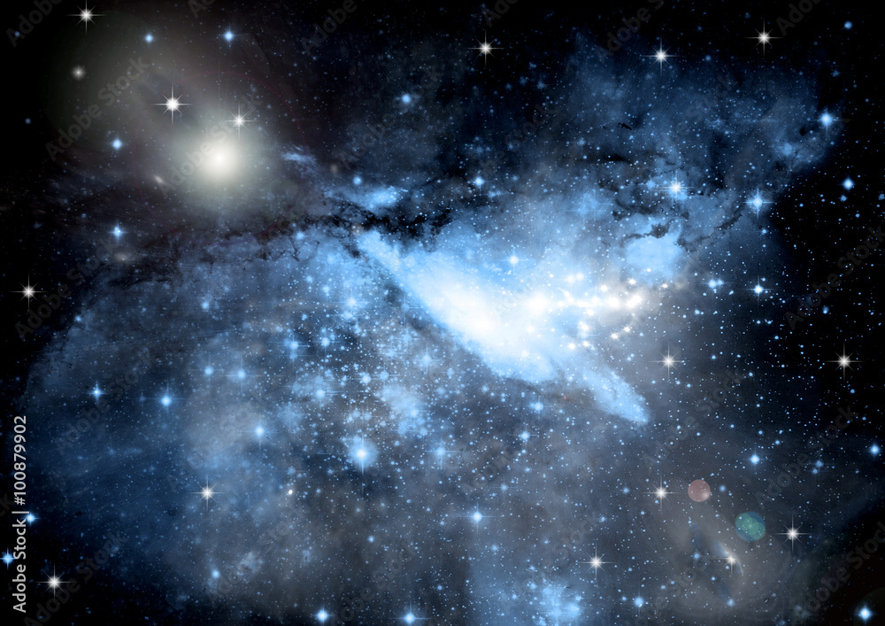 Fototapeta premium galaxy in a free space