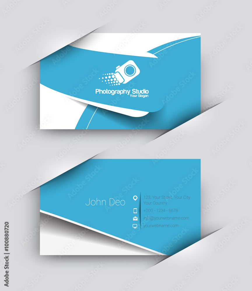 Modern Business Card Set Modern Business Card Set