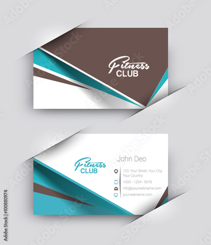 Fitness Center Business Card Set
