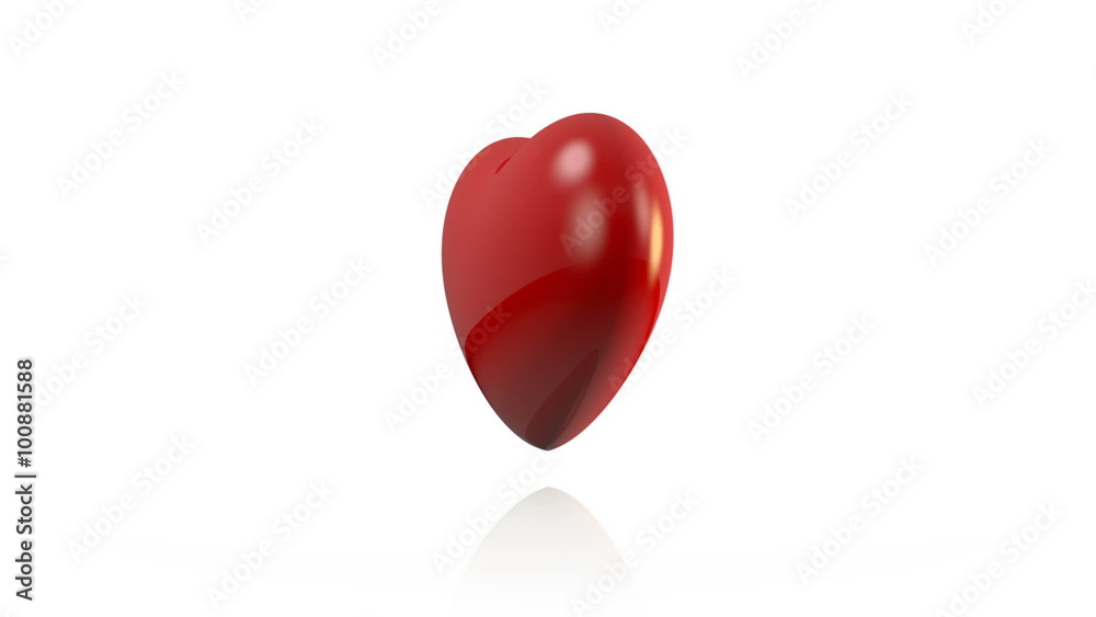 Heart XXL - spinning- 3D - computer generated video