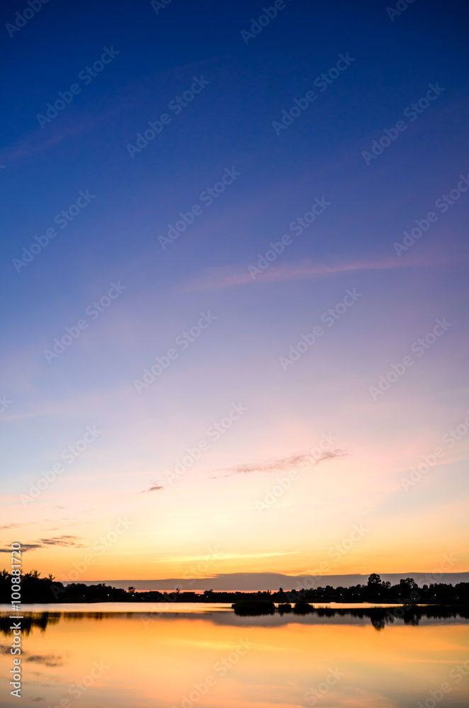 Obraz premium sunset background