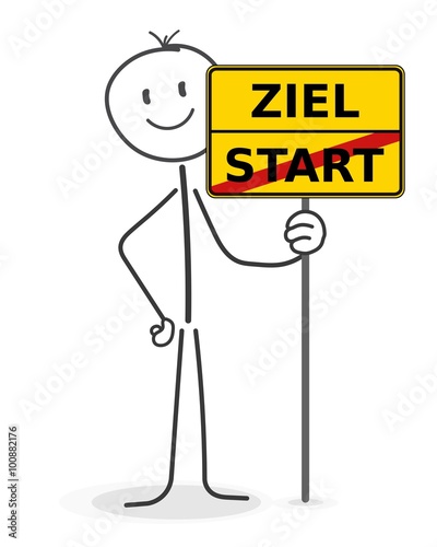 Strichmännchen Ziel Start