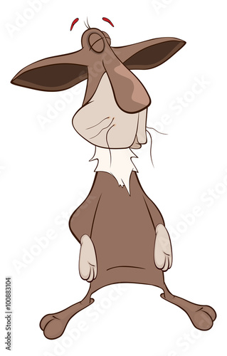 illustration of cartoon rabbit
