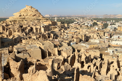 Die alte Oasen Stadt Siwa in der Sahara von Ägypten