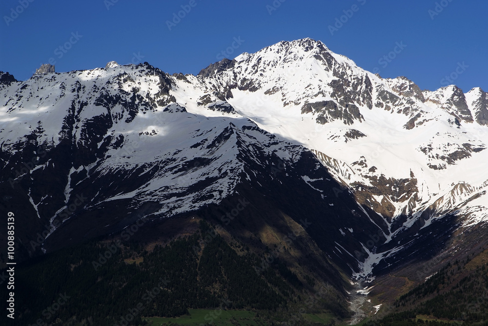 Fototapeta premium Georgia mountains in summer time