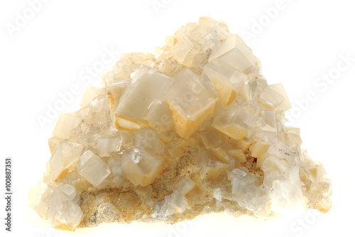 white calcite mineral photo