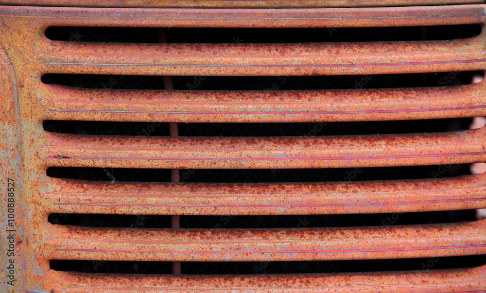 Rusty old truck grill background Rusty old truck grill background