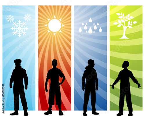Four seasons background