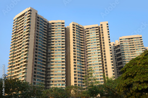 Huge apartment building in mumbai