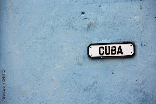 Photography Cuba, La Habana Vieja, Street Sign
