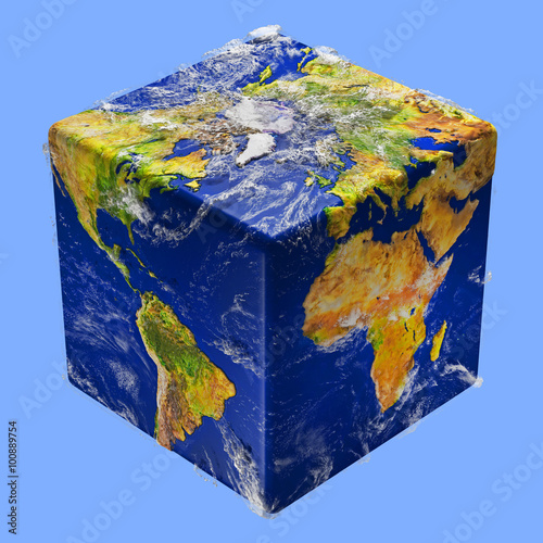 Earth cube box
