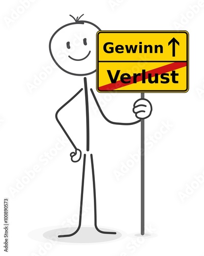 Strichmännchen Gewinn Verlust