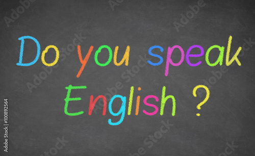Do you speak english - handwritten 