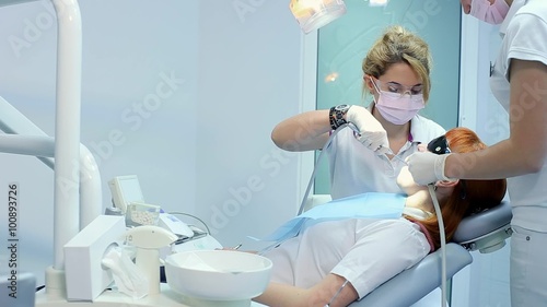 Dentist Office with One Dental Implantation Procedure Dolly Shoot