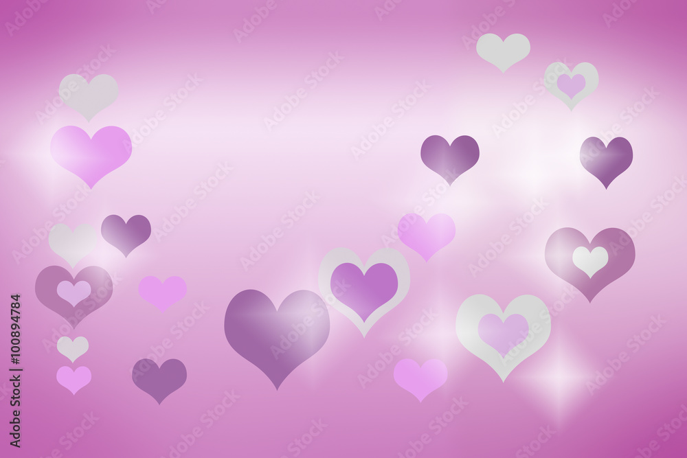 Heart valentine vector background