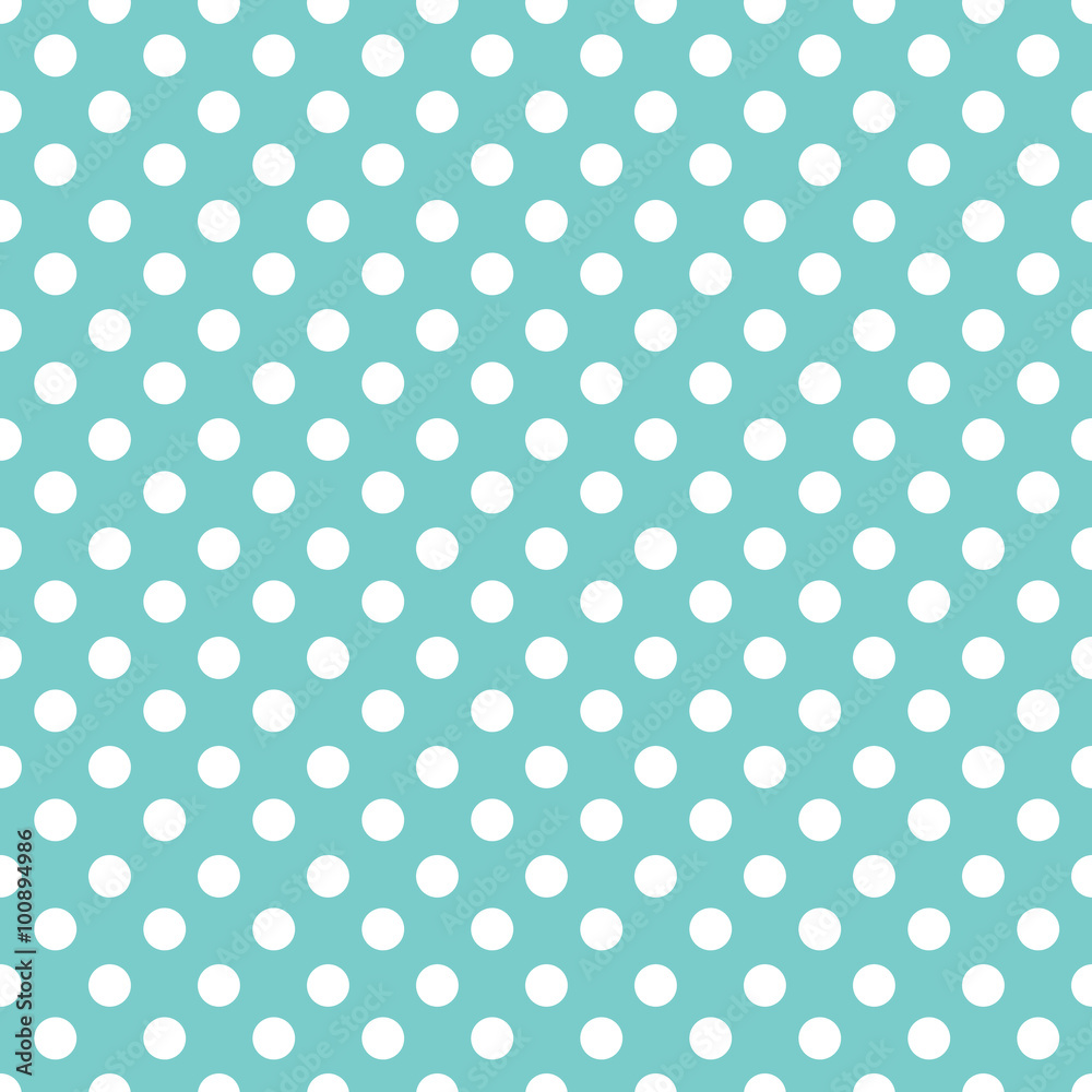 Fototapeta Polka dots seamless pattern background.