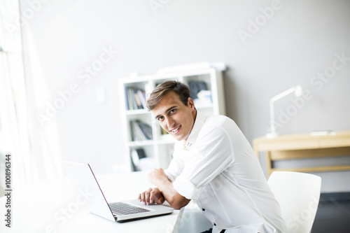 Young man in the office