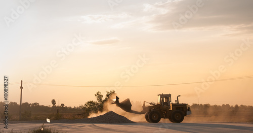 wheel loader use for move object