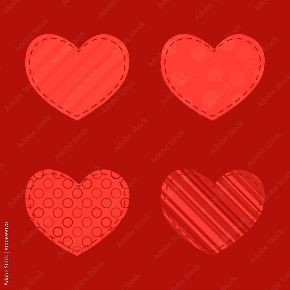 Heart vector design in eps 10 format