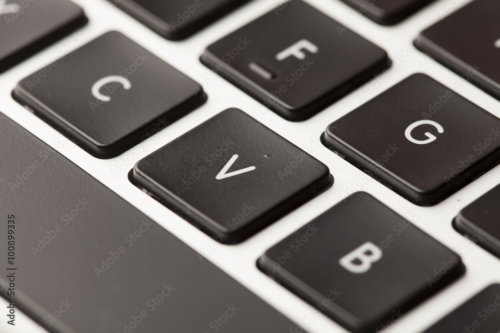 keyboard letter V keyboard letter V