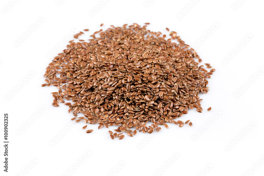 flax seeds isolated on white flax seeds isolated on white