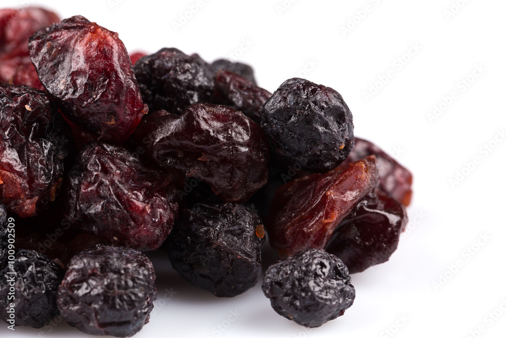 Dried cranberries, cherries and blueberries Dried cranberries, cherries and blueberries