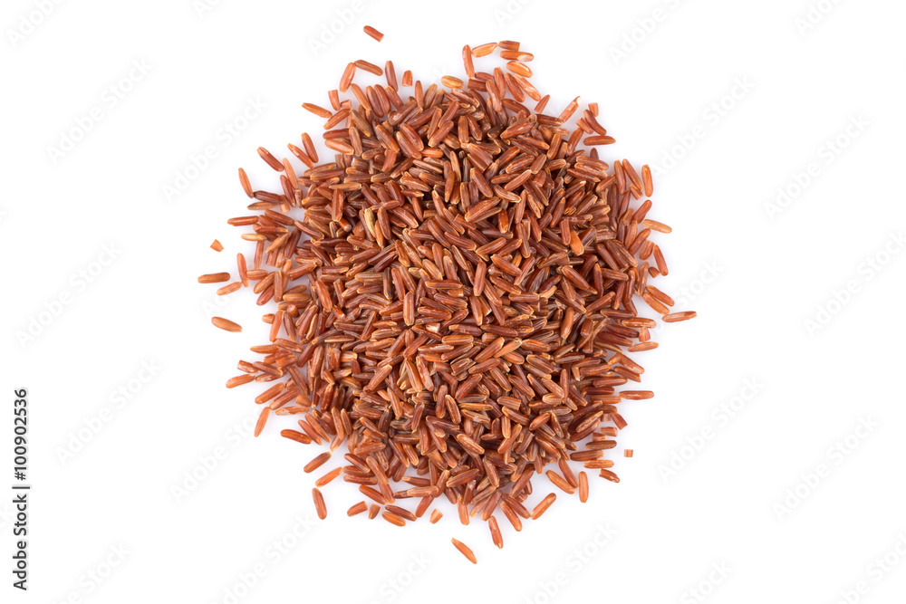 Heap of red rice Heap of red rice