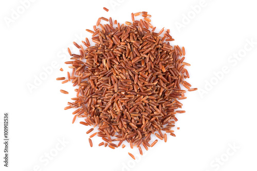 Heap of red rice