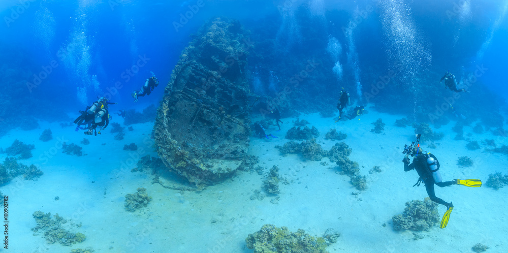 Fototapeta premium wreck in the Red Sea