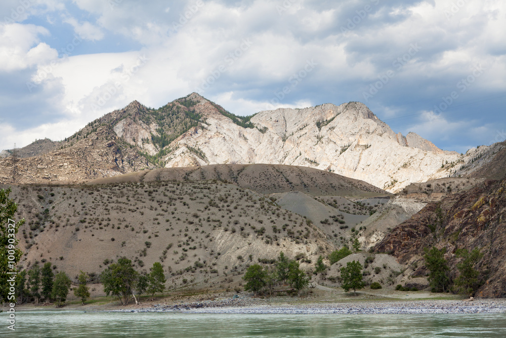 Mountain rivers Chuya and Katun, Altai, Russia Mountain rivers Chuya and Katun, Altai, Russia