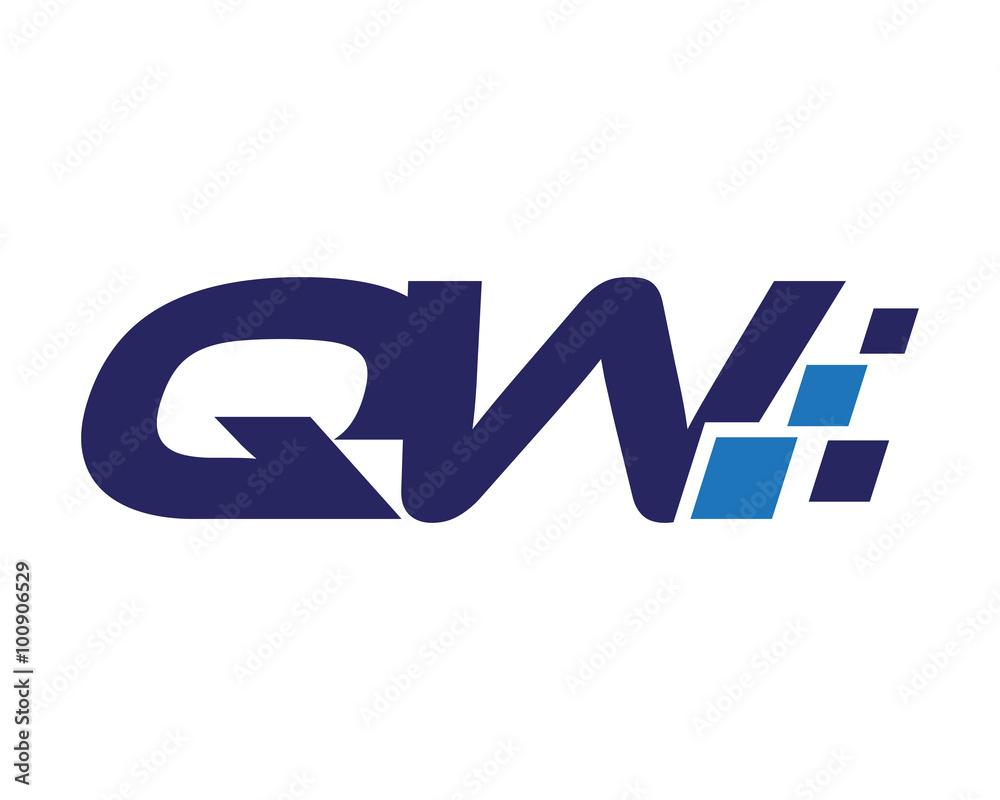 QW digital letter logo QW digital letter logo
