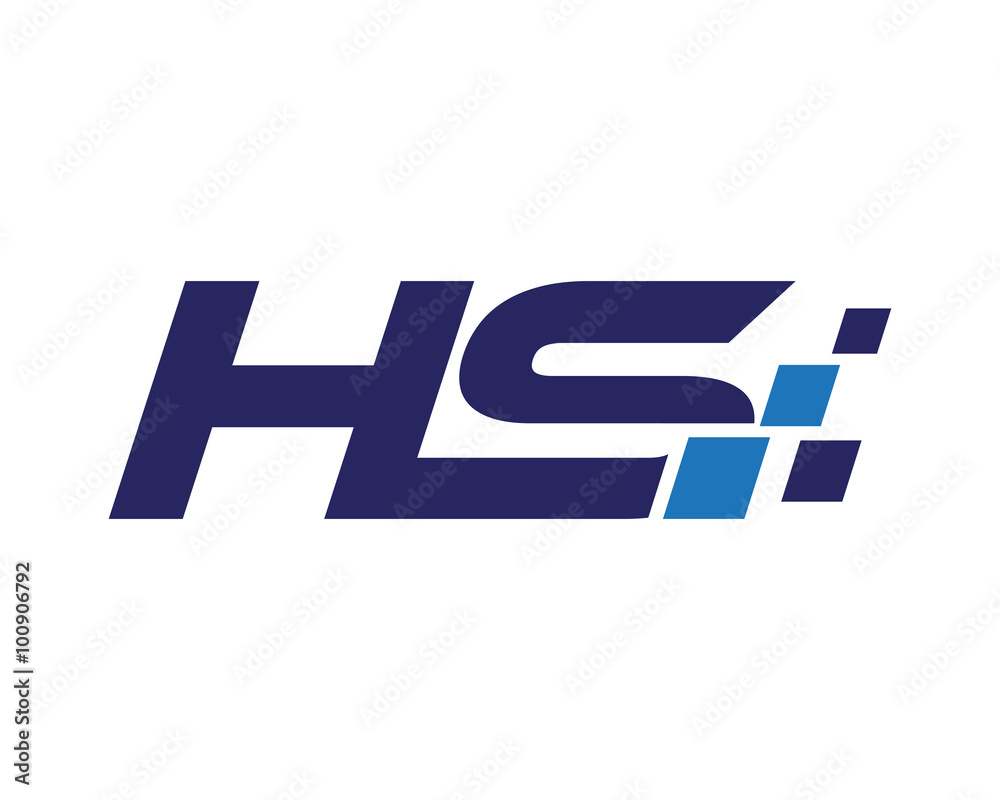 HS digital letter logo HS digital letter logo