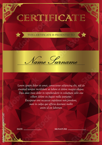 Certificate and diploma template