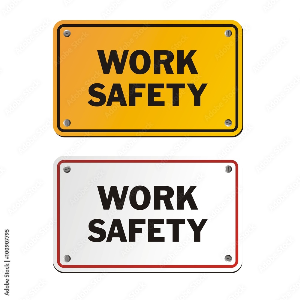 work safety signs