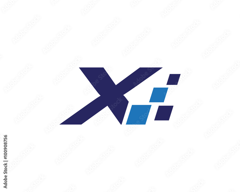 X digital letter logo X digital letter logo
