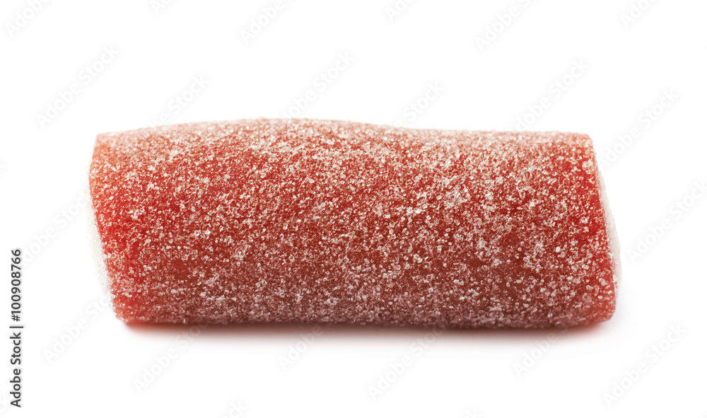 Red and white licorice candy