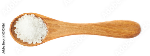 Wooden spoon of the rock salt