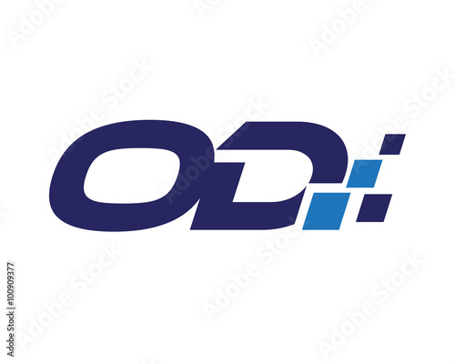 OD digital letter logo