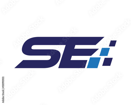 SE digital letter logo