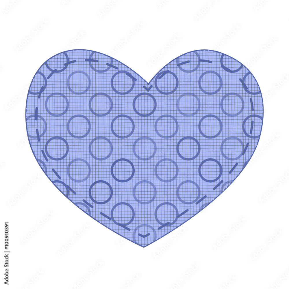 Heart vector design in eps 10 format