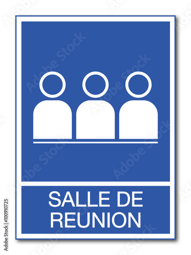 Panneau salle de réunion.