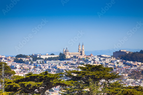 University of San Francisco view over city photo