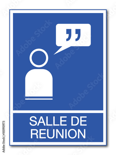 Panneau salle de réunion.
