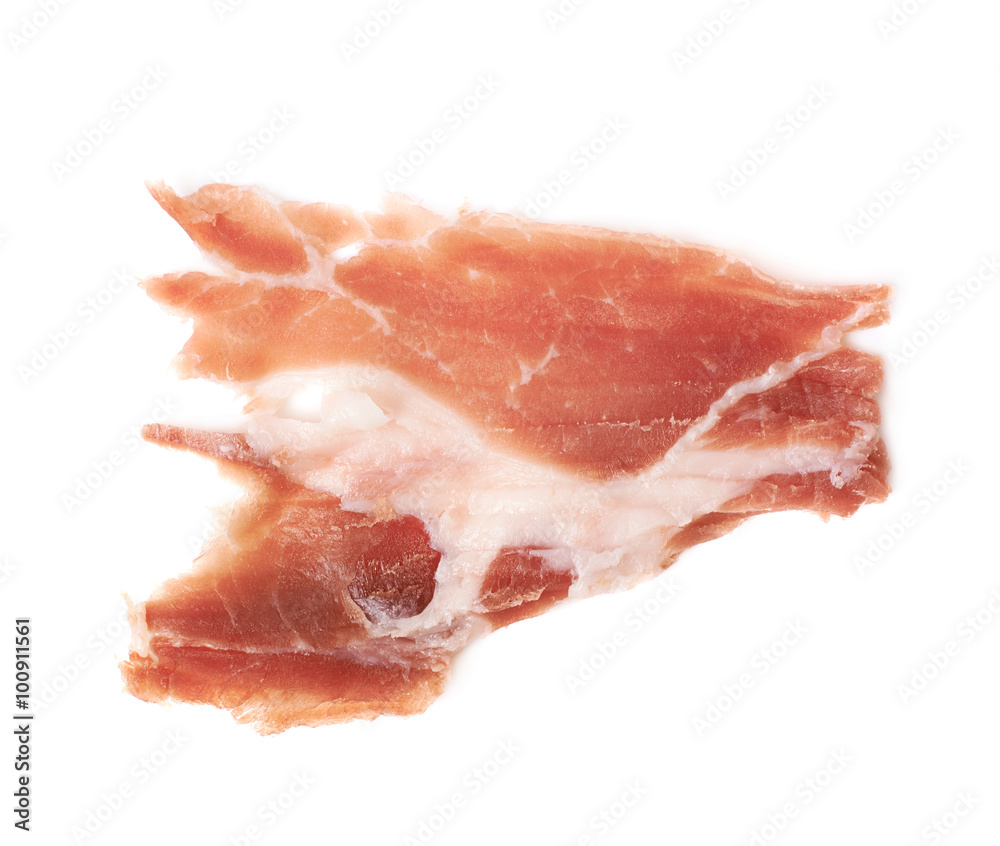 Jamon ham slice isolated Jamon ham slice isolated