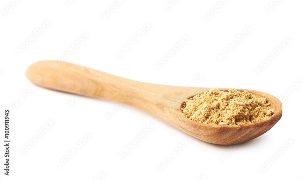 Spoon full of ginger powder Spoon full of ginger powder