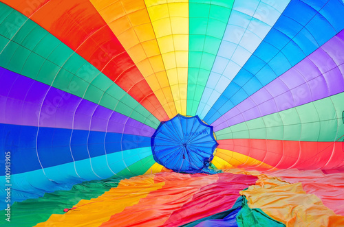 Colored parachute background 