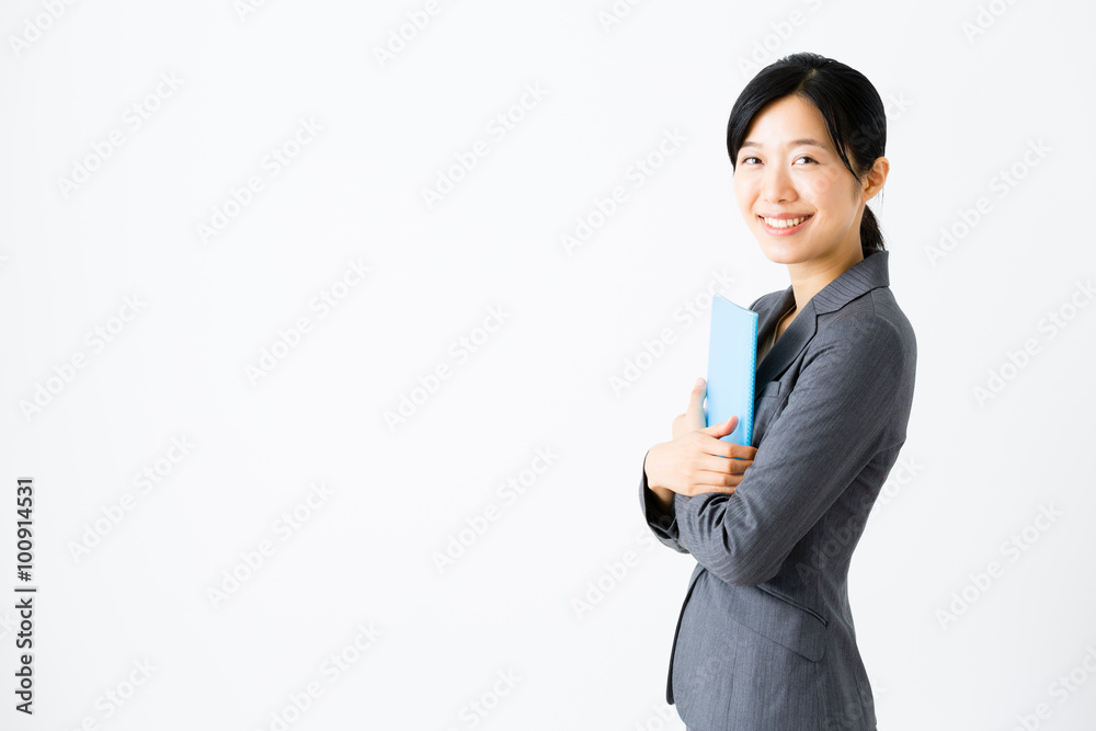 portrait of asian businesswoman isolated on white background portrait of asian businesswoman isolated on white background