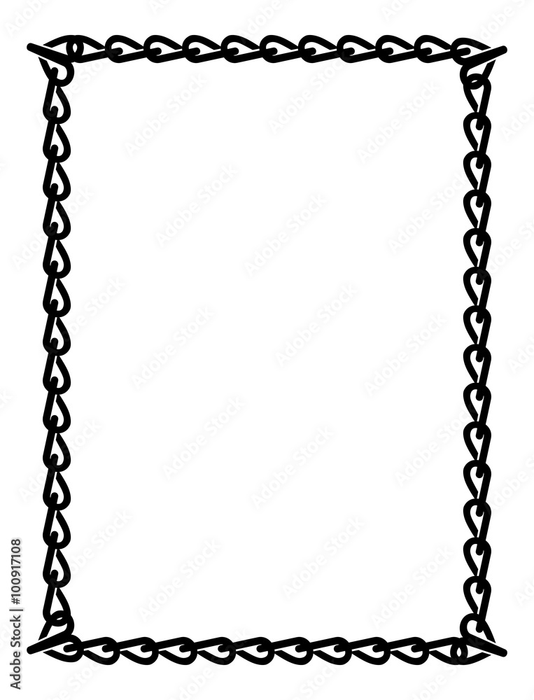 Black and white frame with celtic knots Black and white frame with celtic knots
